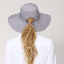 Afbeelding in galerij laden, Model Back: Uv Line Chapeau Souple/Capeline San Diego Cinza Preto Upf50+
