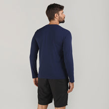 Charger l&#39;image dans la galerie, Model Back: Uv Line Fitness Haut Sport Fit Mas Ml Marinho Upf50+
