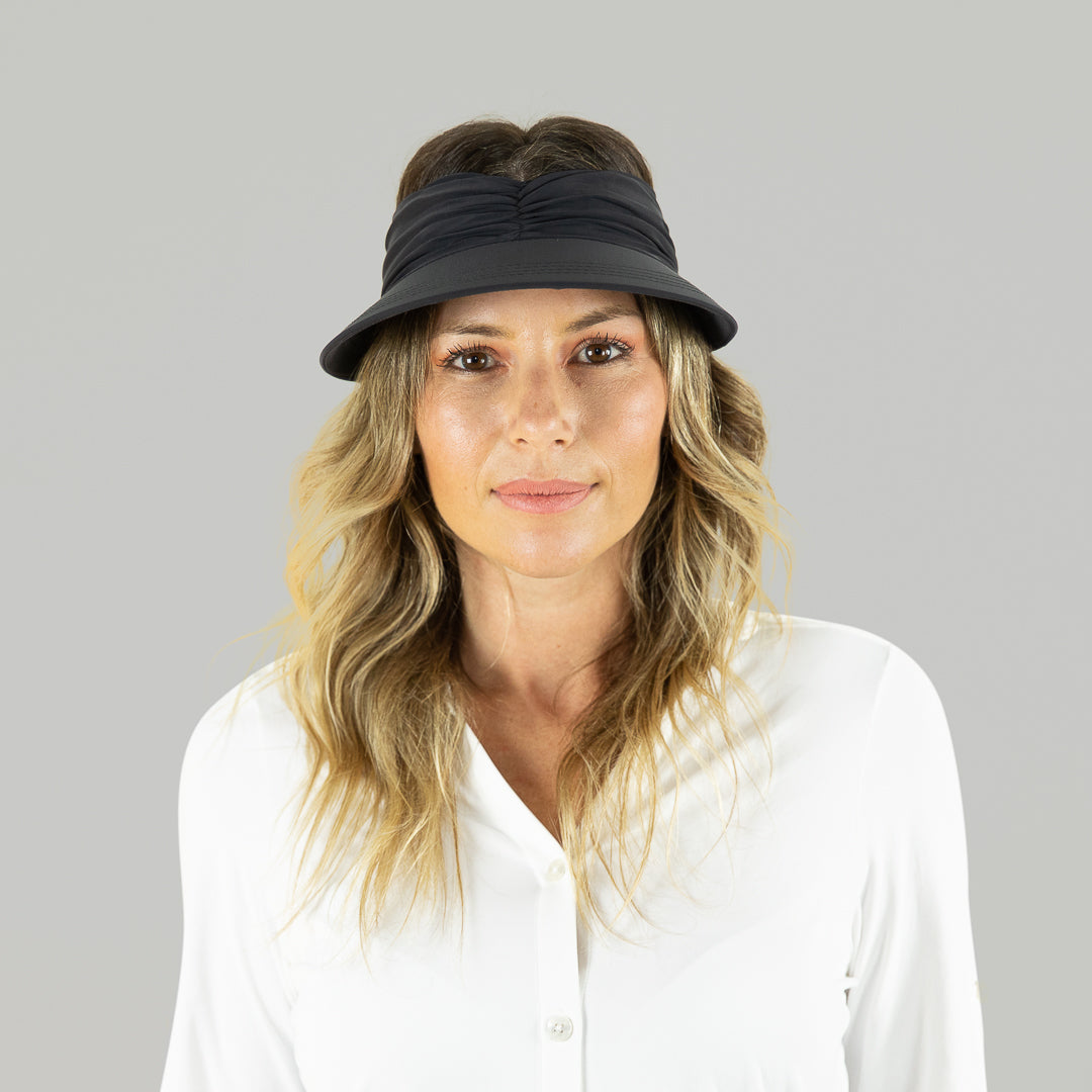 Model Front: Uv Line Visière Visor Granada Eva Preto Fosco Upf50+
